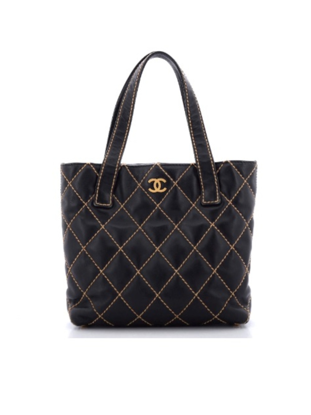 Chanel Surpique Tote Quilted Leather - Small